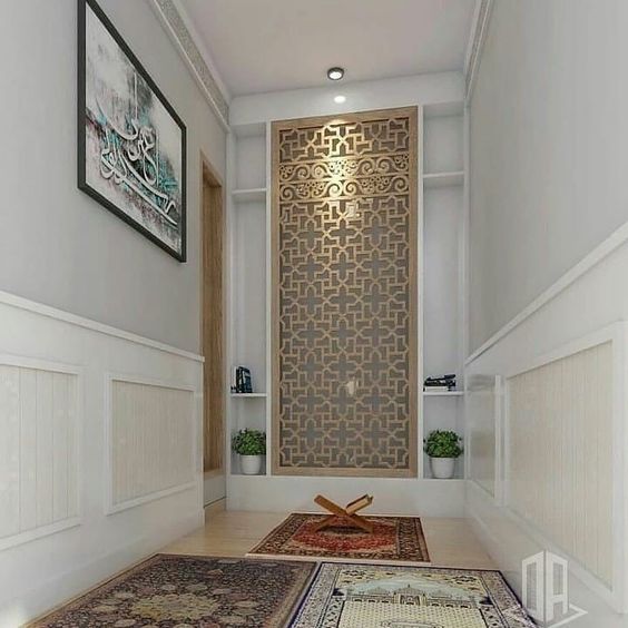 Contoh mihrab di ruangan kecil